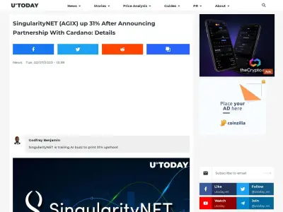 https://u.today/singularitynet-agix-up-31-after-announcing-partnership-with-cardano-details